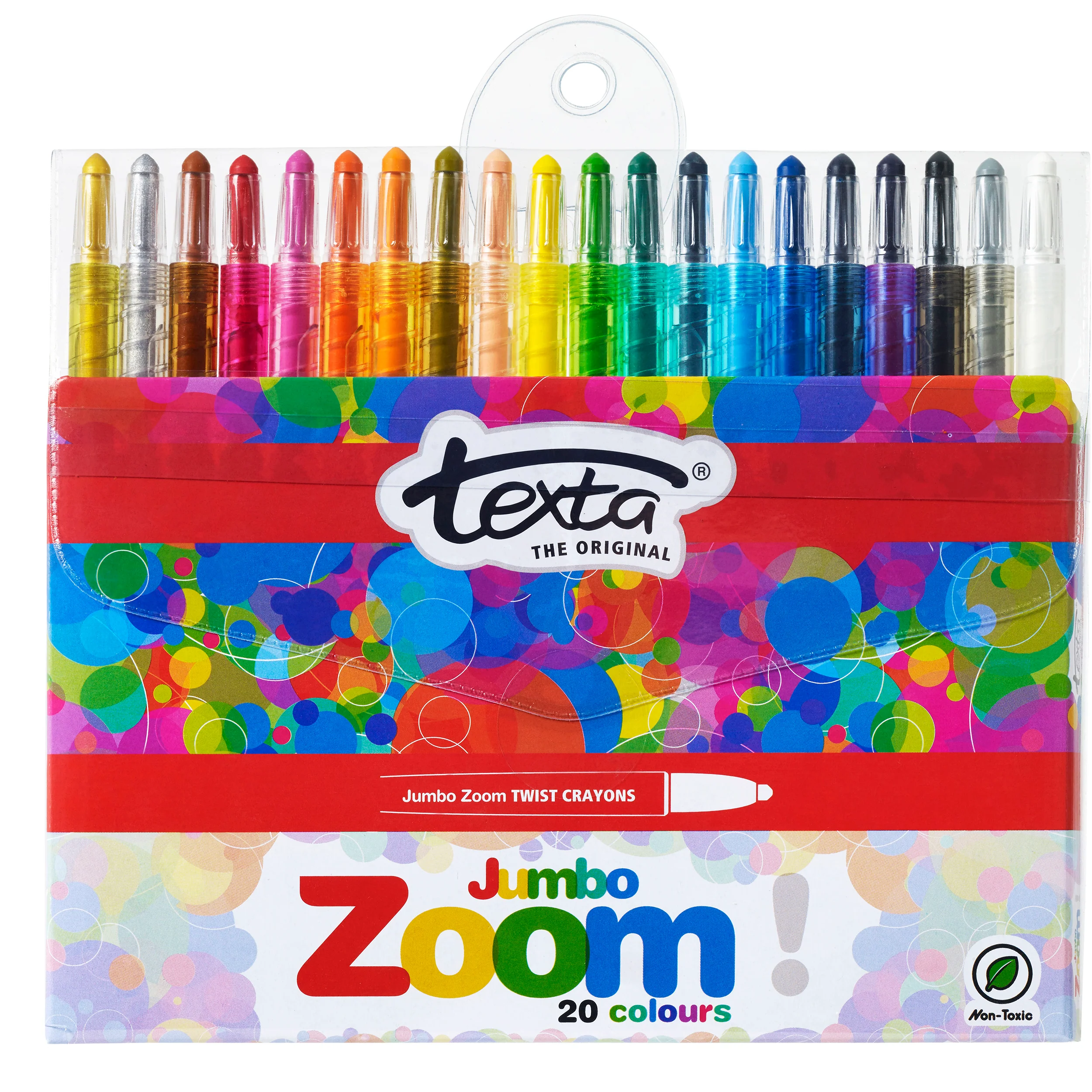 Texta Jumbo Zoom Crayons Pack Of 20 - Nail Gallerys