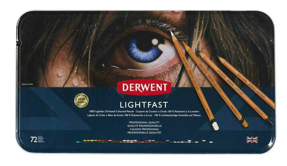 Derwent Lightfast Pencils Tin of 72 - Nail Gallerys