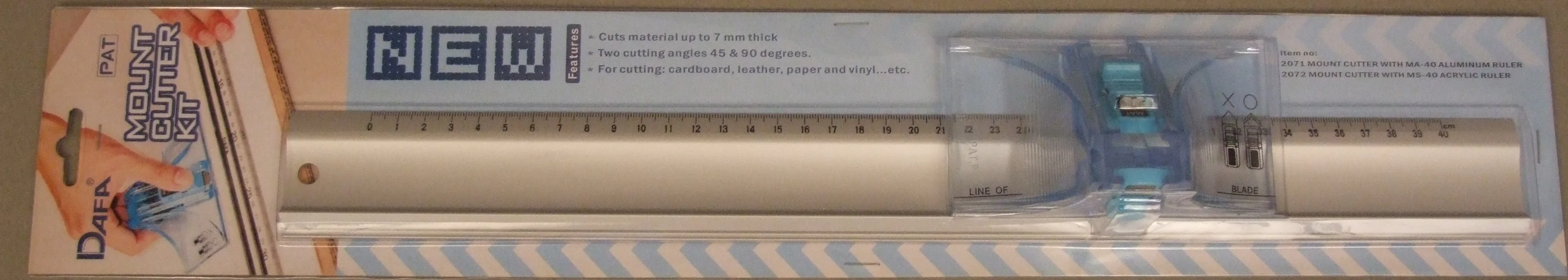 Dafa Mount Cutter Kit With Aluminium Ruler - Nail Gallerys
