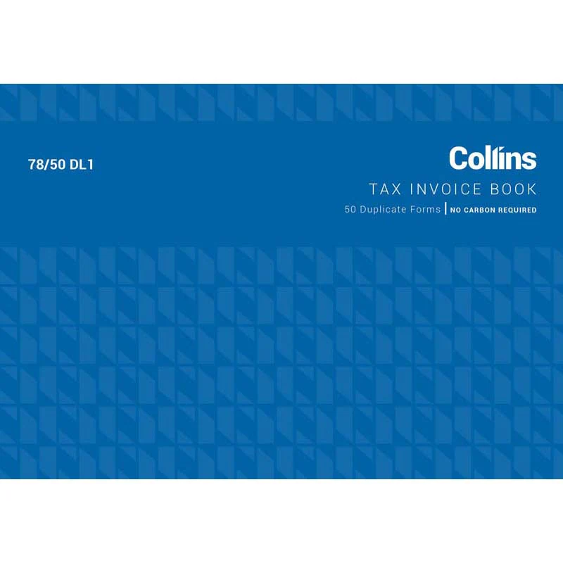 Collins Tax Invoice 78/50dl1 Duplicate No Carbon Required - Nail Gallerys