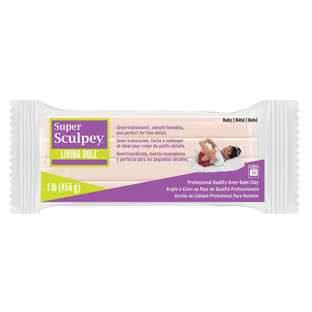 Sculpey Super Living Doll 454g Baby Oven Bake Clay - Nail Gallerys