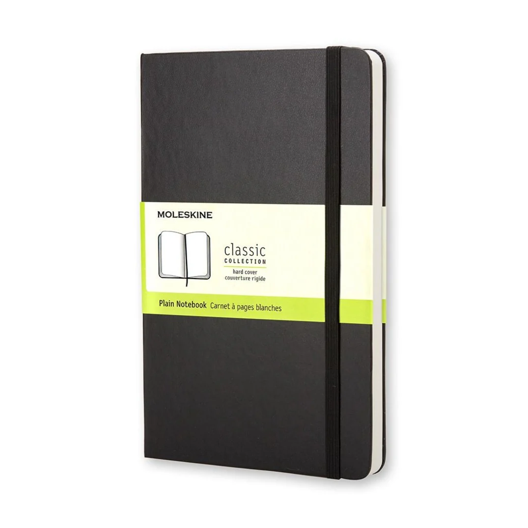 Moleskine Large Plain Hard Cover Notebooks - Nail Gallerys
