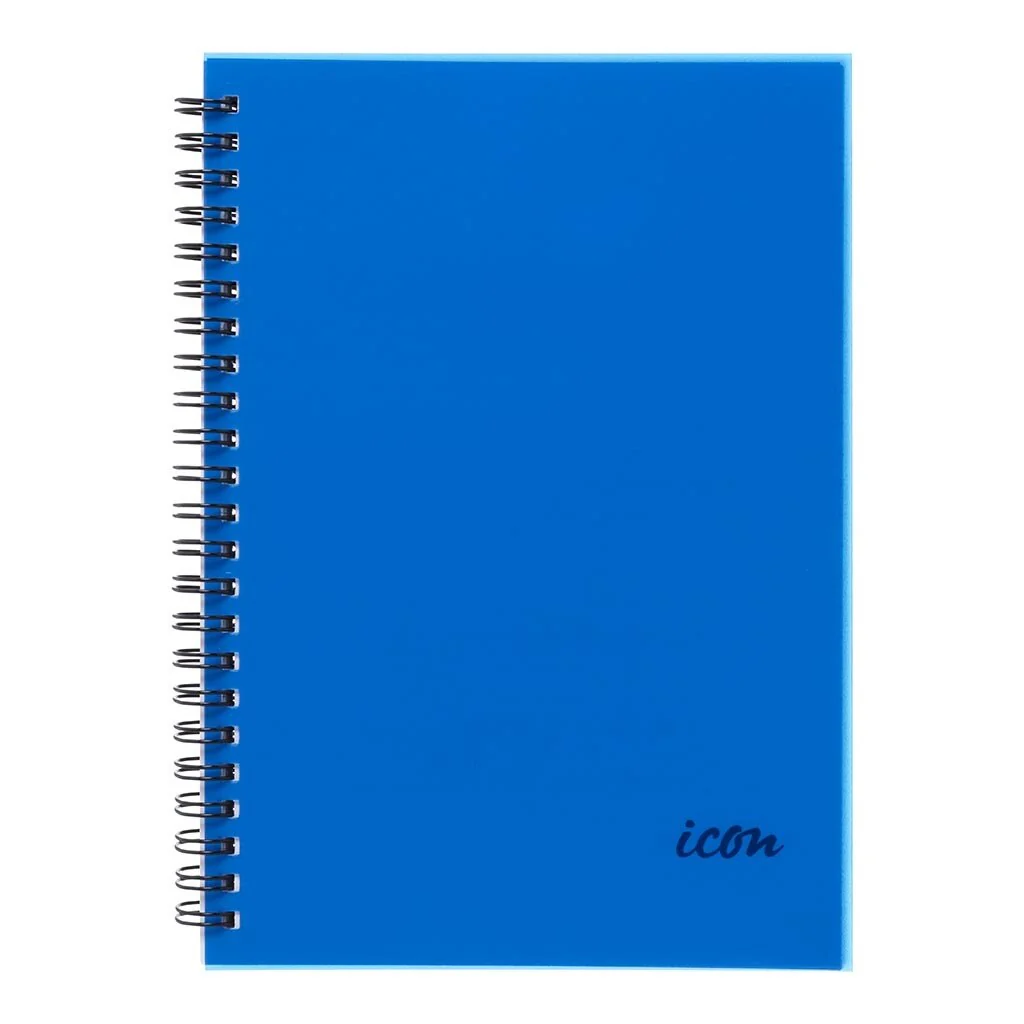 Icon Spiral Notebook A5 Pp Cover 200 Pg - Pack Of 3 - Nail Gallerys
