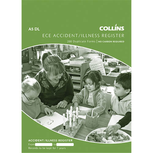 Collins Register Accident Illness Pad Ca5dl No Carbon Required 55 Gsm Size 210mm X 148mm - Nail Gallerys