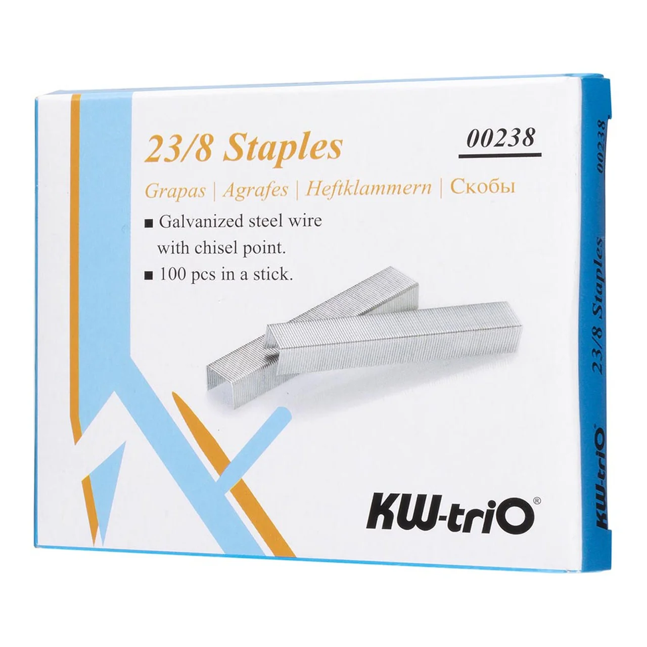 Kw-Trio Staples 23/8 Pack Of 1000 - Nail Gallerys