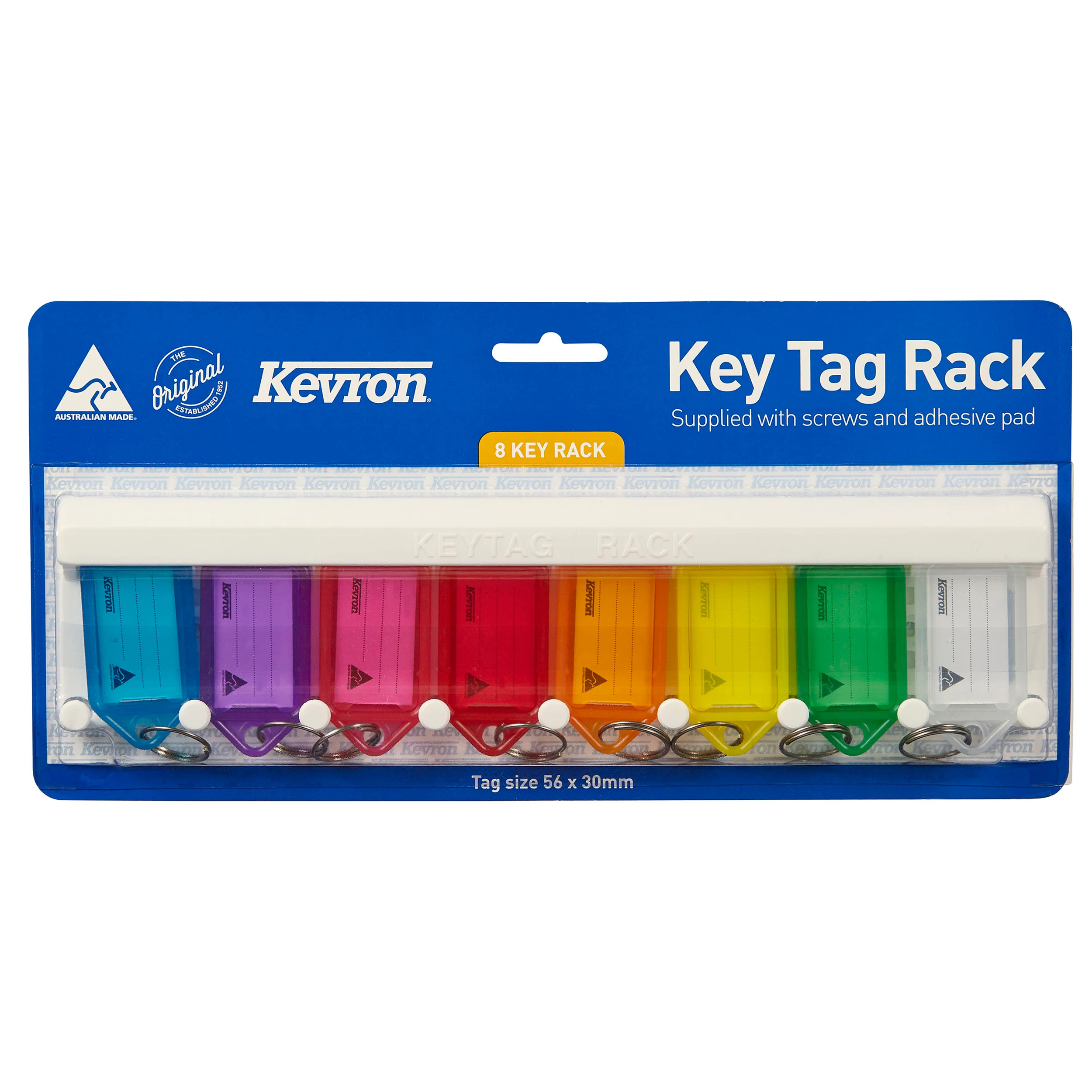 Kevron Id5 Keytags Racks 8 Tag Assorted - Nail Gallerys