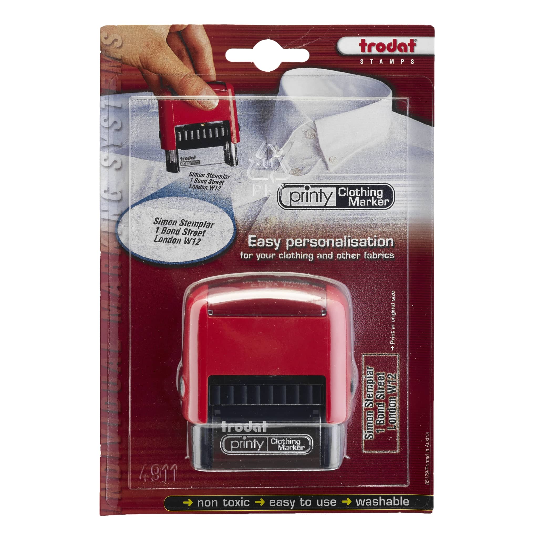 Trodat Printy Stamp 4911 Clothing Marker - Nail Gallerys