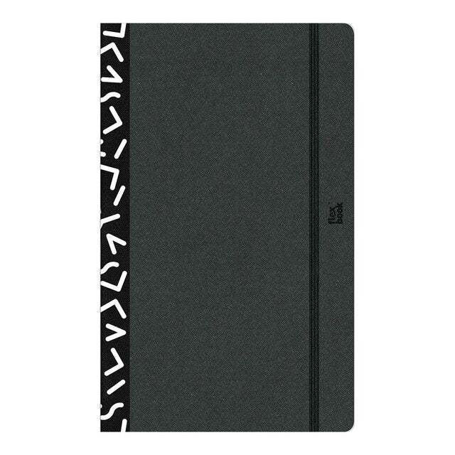 Flexbook Visions Notebook Ruled Black/white - Nail Gallerys