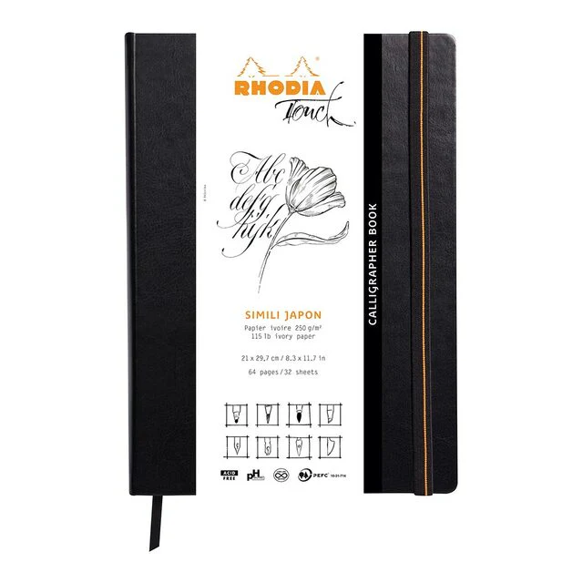 Rhodia Touch Calligrapher Book A4 Portrait Blank - Nail Gallerys