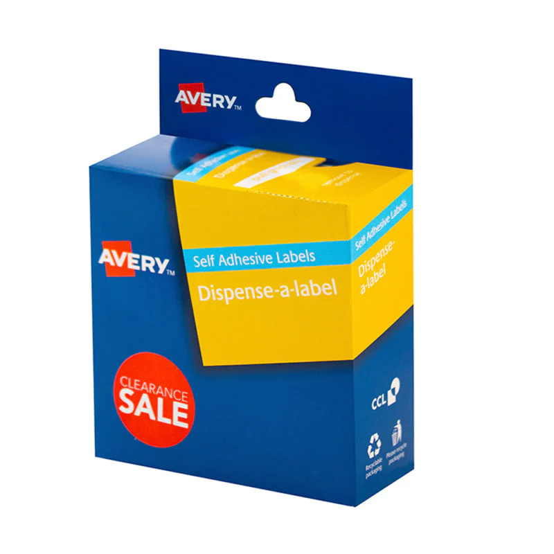 Avery Label Dispenser Clearance Sale 24mm 300 Pack - Nail Gallerys