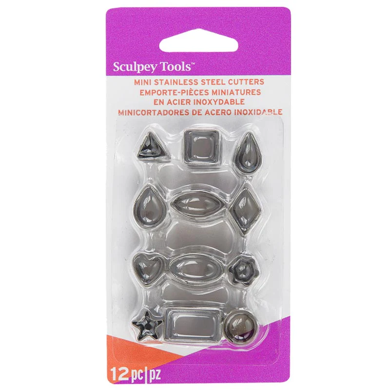 Sculpey Mini Metal Cutters Set Of 12 - Nail Gallerys