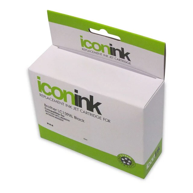 Icon Compatible Brother Lc139 Xl Black Ink Cartridge - Nail Gallerys