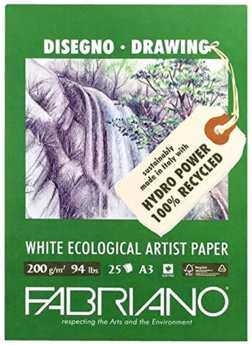 Fabriano Disegno Ecologico 200gsm Pads - Nail Gallerys
