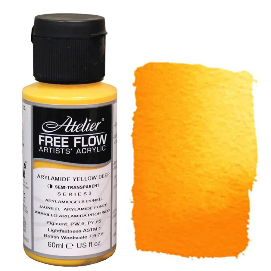 Atelier Free Flow Acrylic Paints 60ml - Nail Gallerys