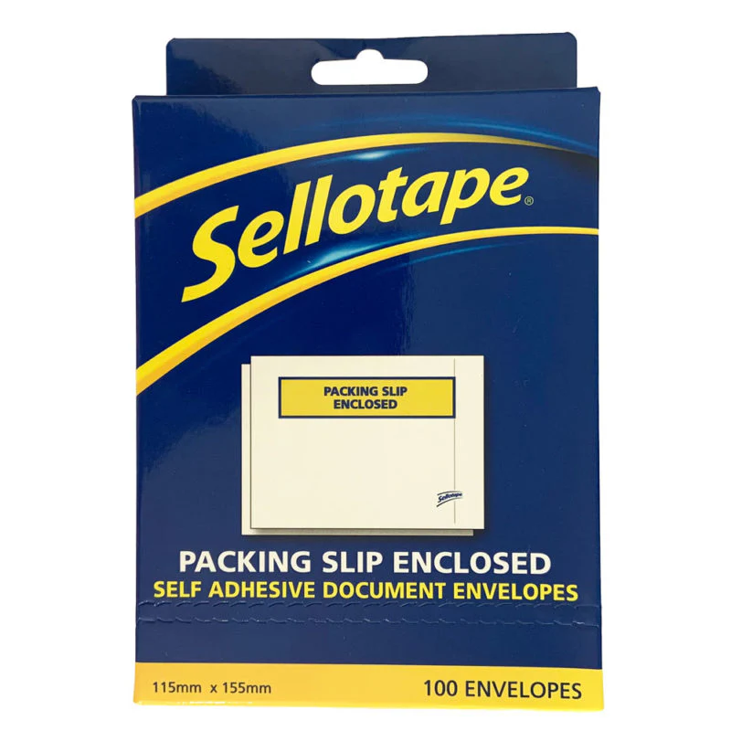Sellotape Labelopes Packing Slip Enclosed 115x155mm - Nail Gallerys
