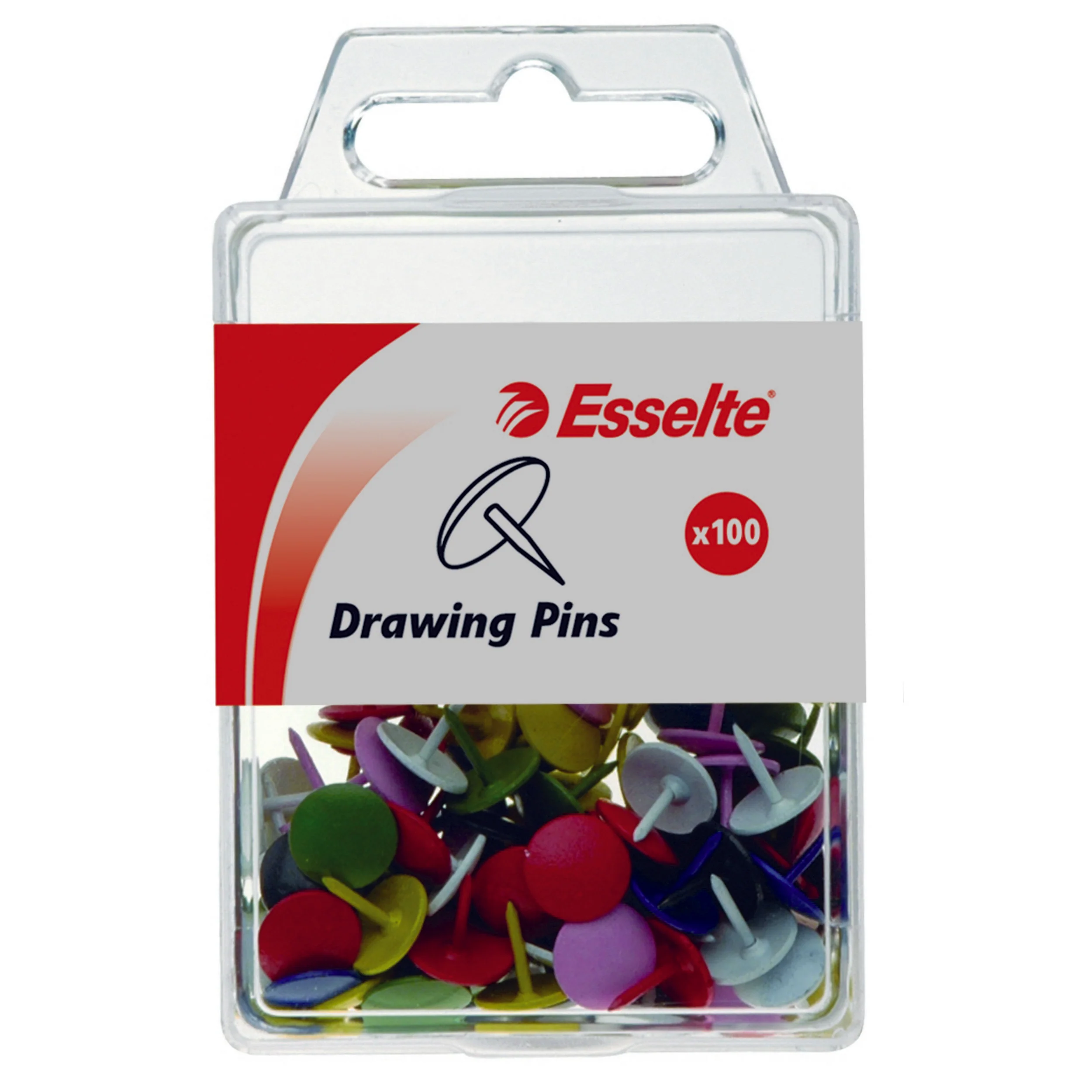 Esselte Pins Drawing Assorted Pack Of 100 - Nail Gallerys