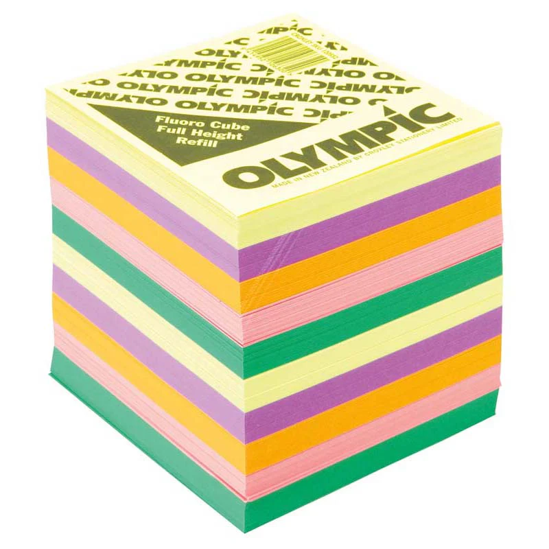 Olympic Memo Cube Fluoro Full Height Refill - Nail Gallerys