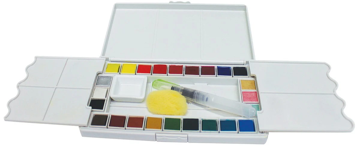 Jasart Voyager Watercolour Travel Set Of 24 - Nail Gallerys