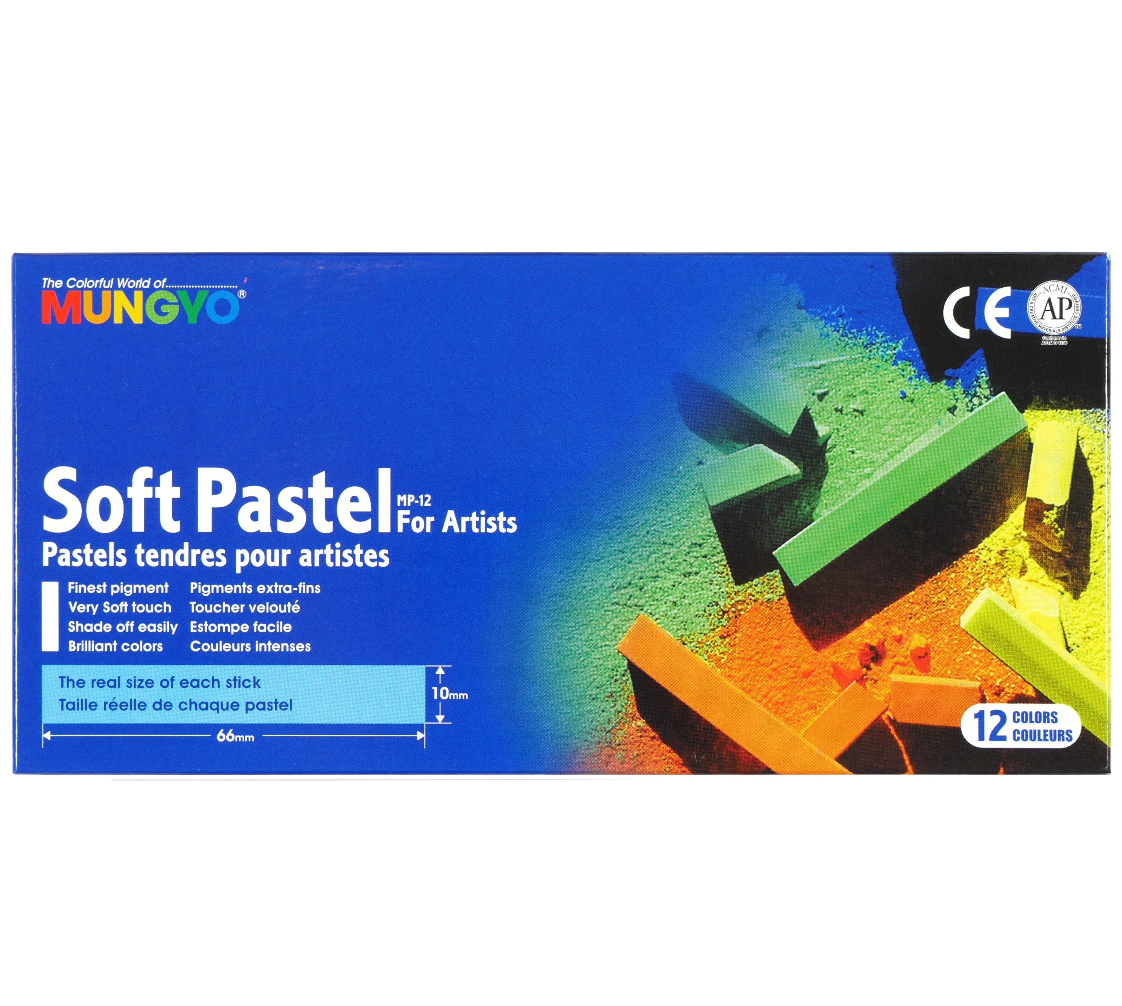 Mungyo Artists' Soft Pastels Set of 12 - Nail Gallerys