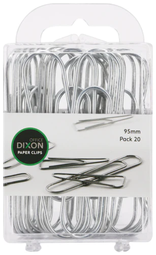 Dixon Paper Clips Size Round Pack Of 20 Silver - Nail Gallerys