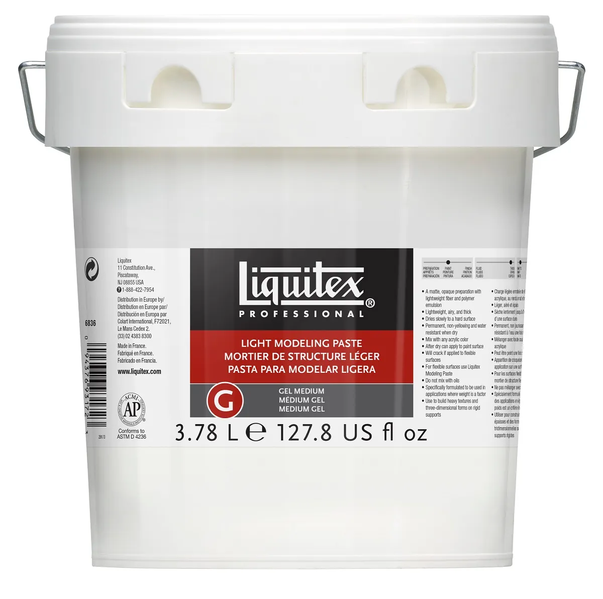 Liquitex Light Modeling Paste 3.78l - Nail Gallerys