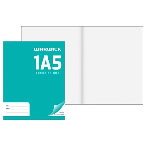 Warwick Exercise Book 1a5 40 Leaf Unruled 255x205mm - Nail Gallerys