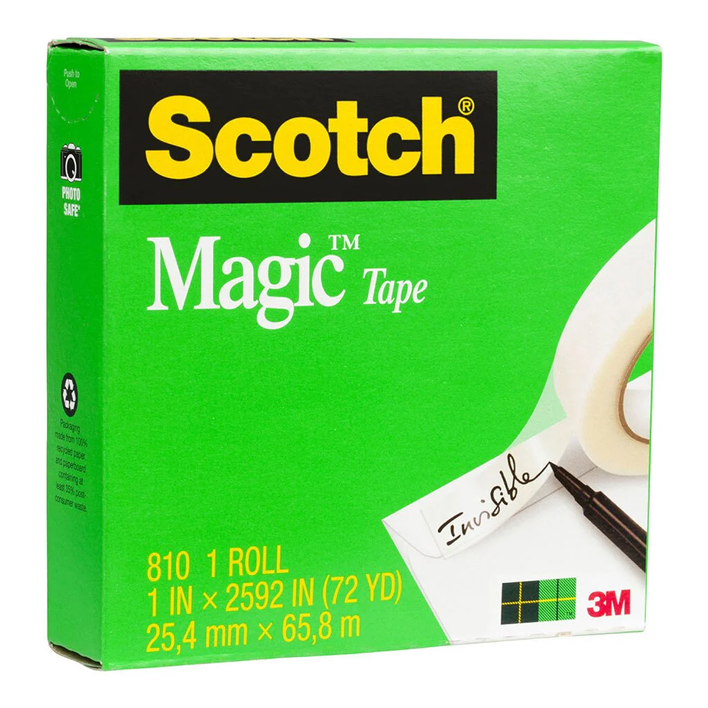 Scotch Magic Tape 810 25.4mmx66m - Nail Gallerys