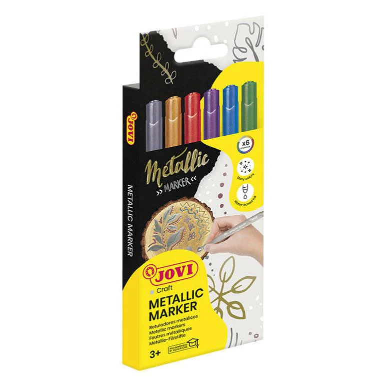 Jovi Decor Metallic Pen Pack Of 6 - Nail Gallerys