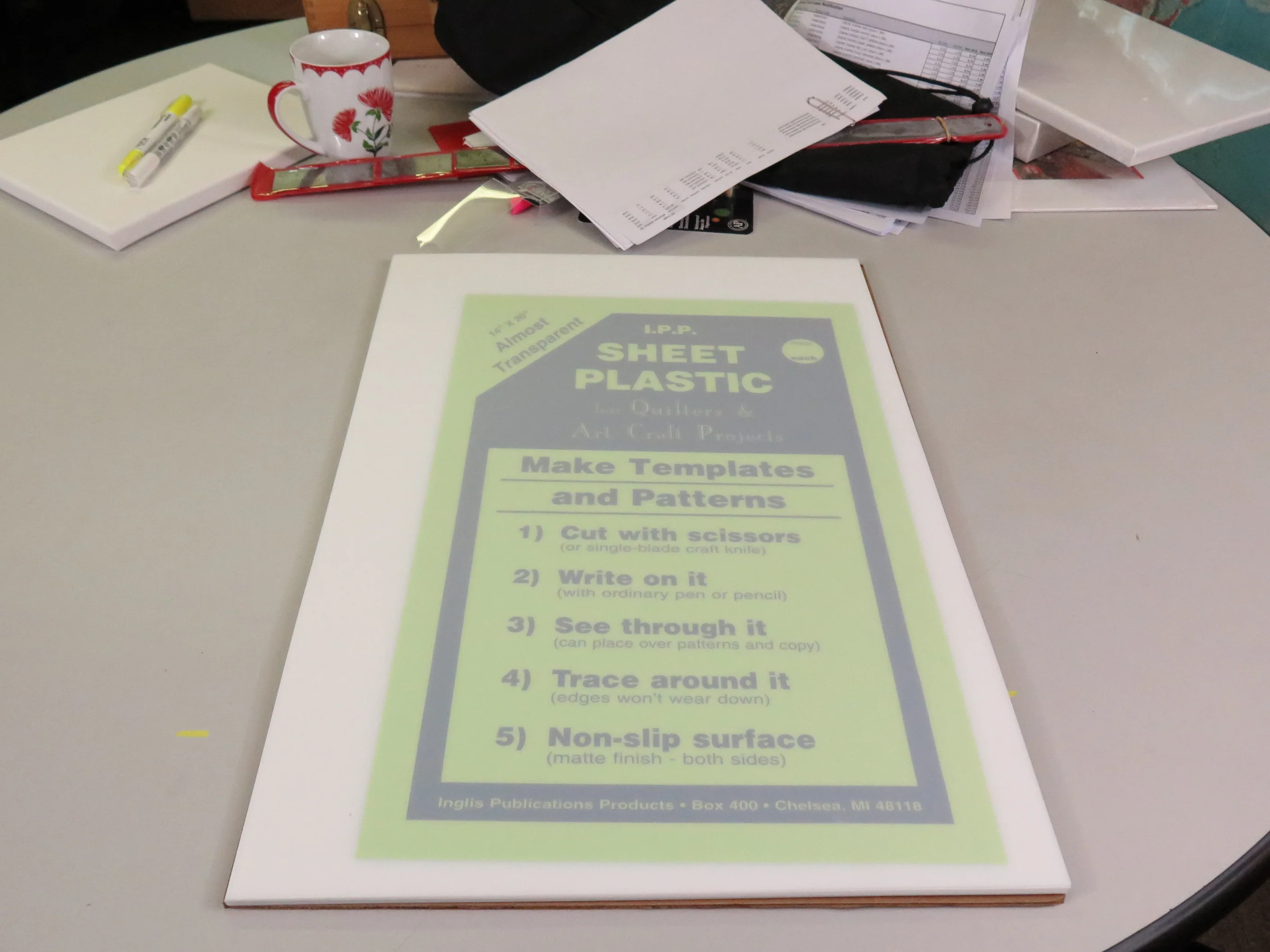 Template Plastic Sheet 14x20in - Nail Gallerys