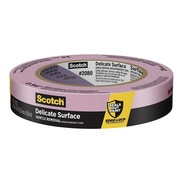 Scotch Painter's Tape 2080-24ec Delicate Surface 24mm X 55m - Nail Gallerys
