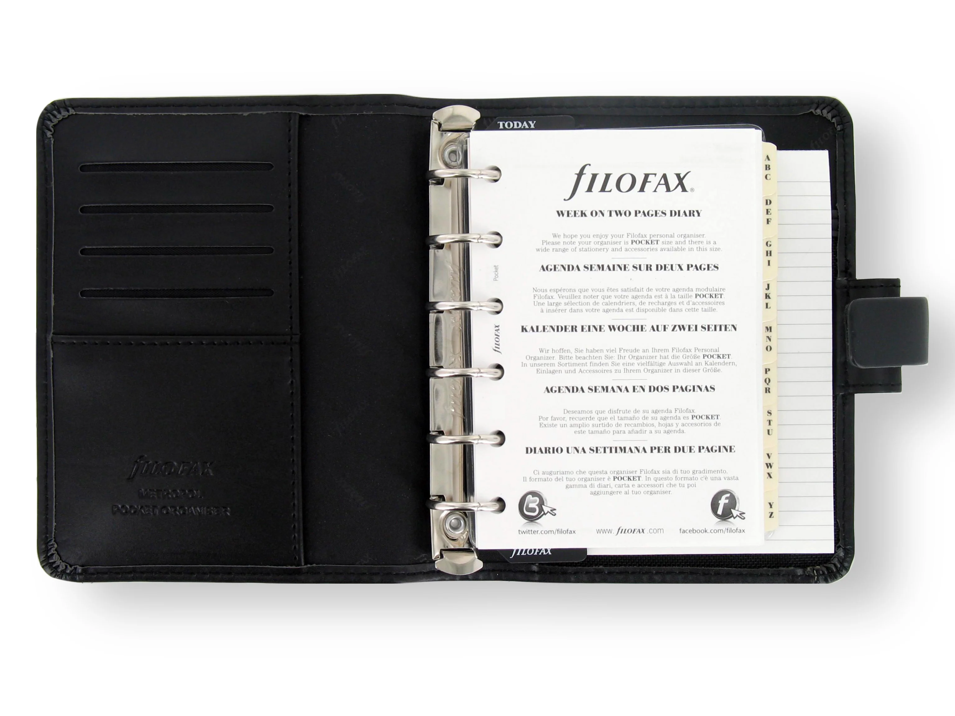 Filofax Metropol Pocket Organisers - Nail Gallerys