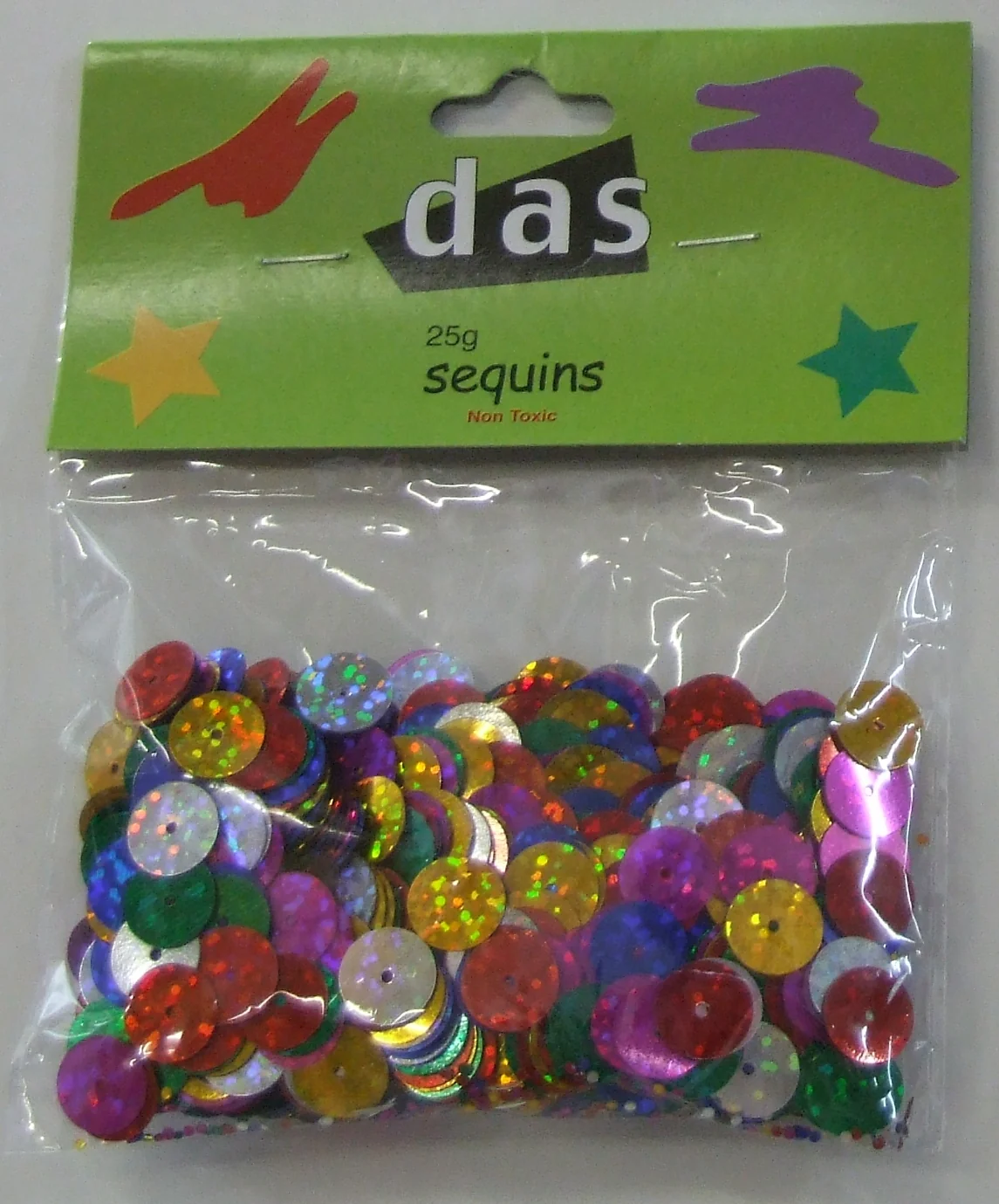 Das Sequins Assorted Colour 25gm - Nail Gallerys