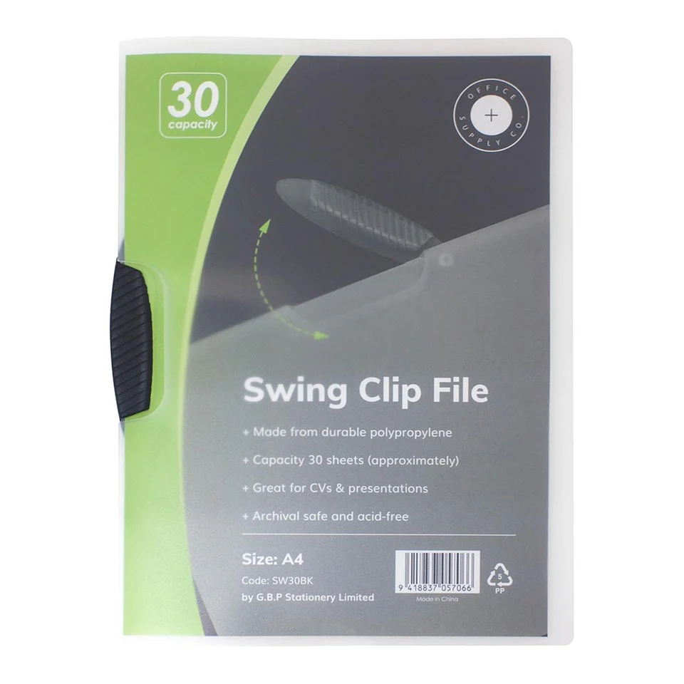 OSC Report Cover Swingclip A4 - Nail Gallerys