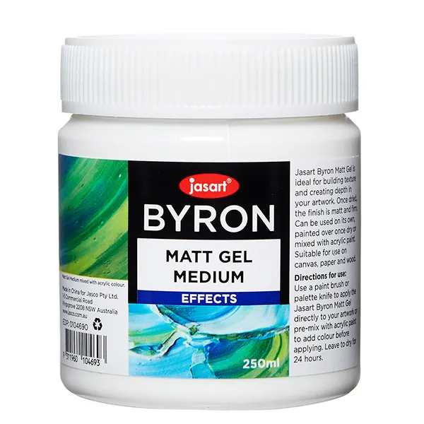 Jasart Byron 250ml Matt Gel Medium - Nail Gallerys