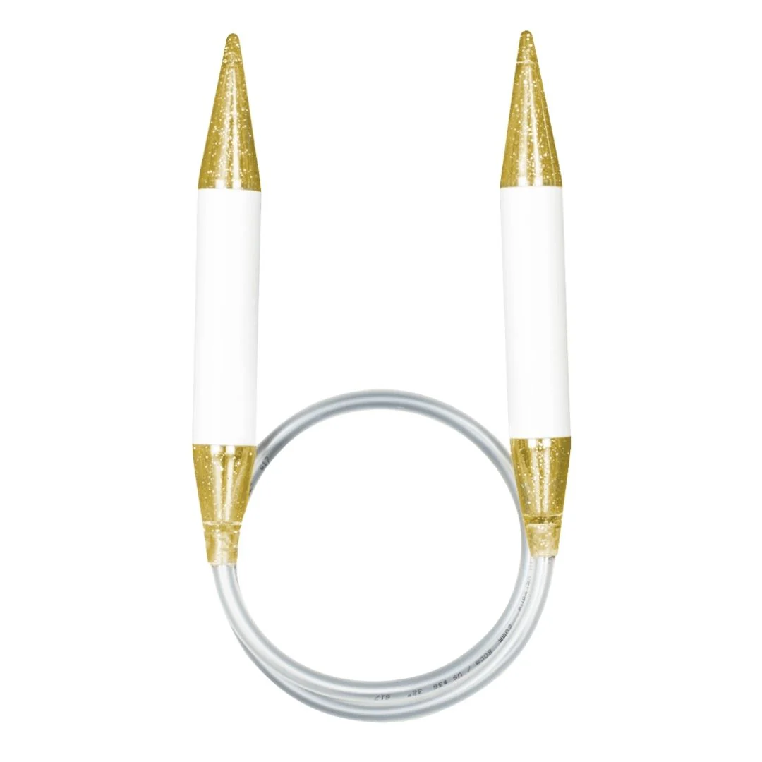 Addi Champagne Plastic Circular Needles 120cm - Nail Gallerys