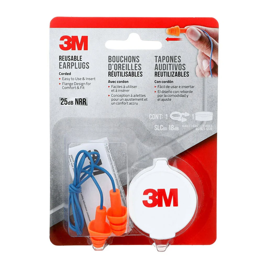 3M Reusable Corded Earplugs - Nail Gallerys