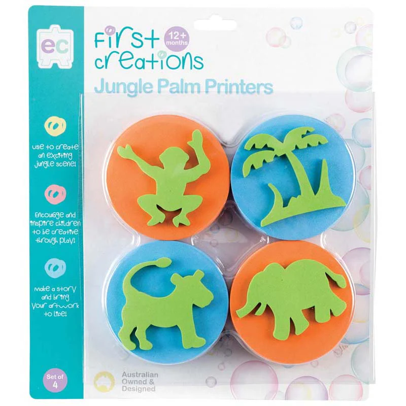 EC First Creations Jungle Palm Printers Set Of 4 - Nail Gallerys