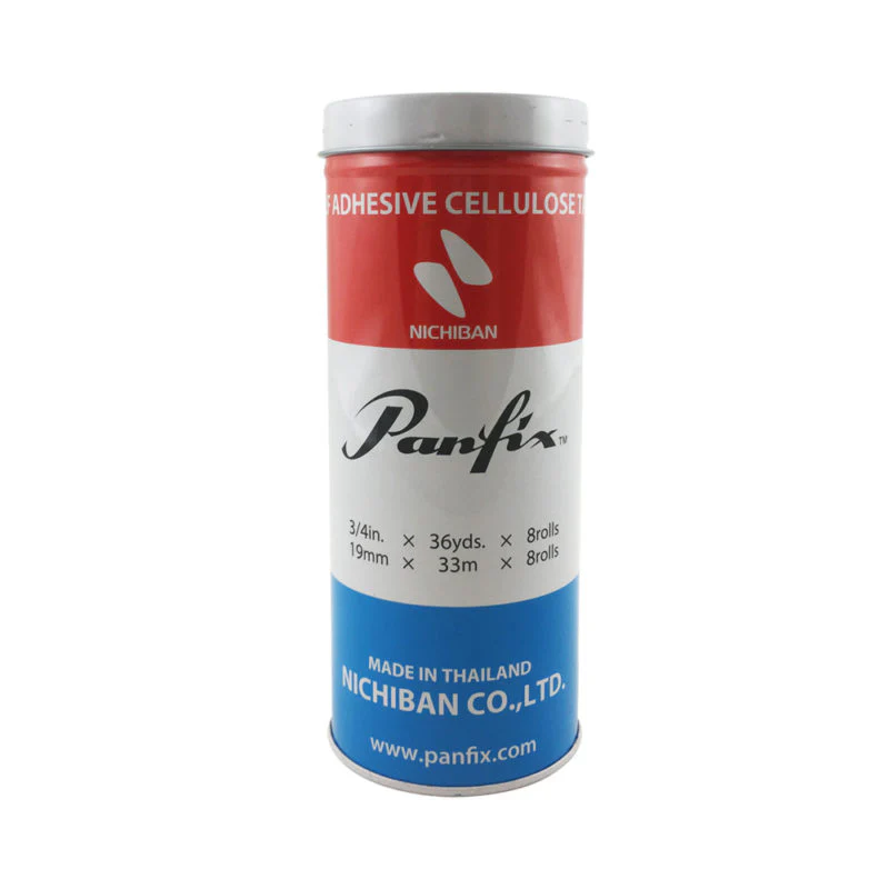 Panfix Cellulose Tape Tin Small 19mmx33m X 8 Rolls - Nail Gallerys