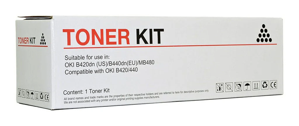 Icon Compatible Oki B420/b440 Black Toner Cartridge - Nail Gallerys
