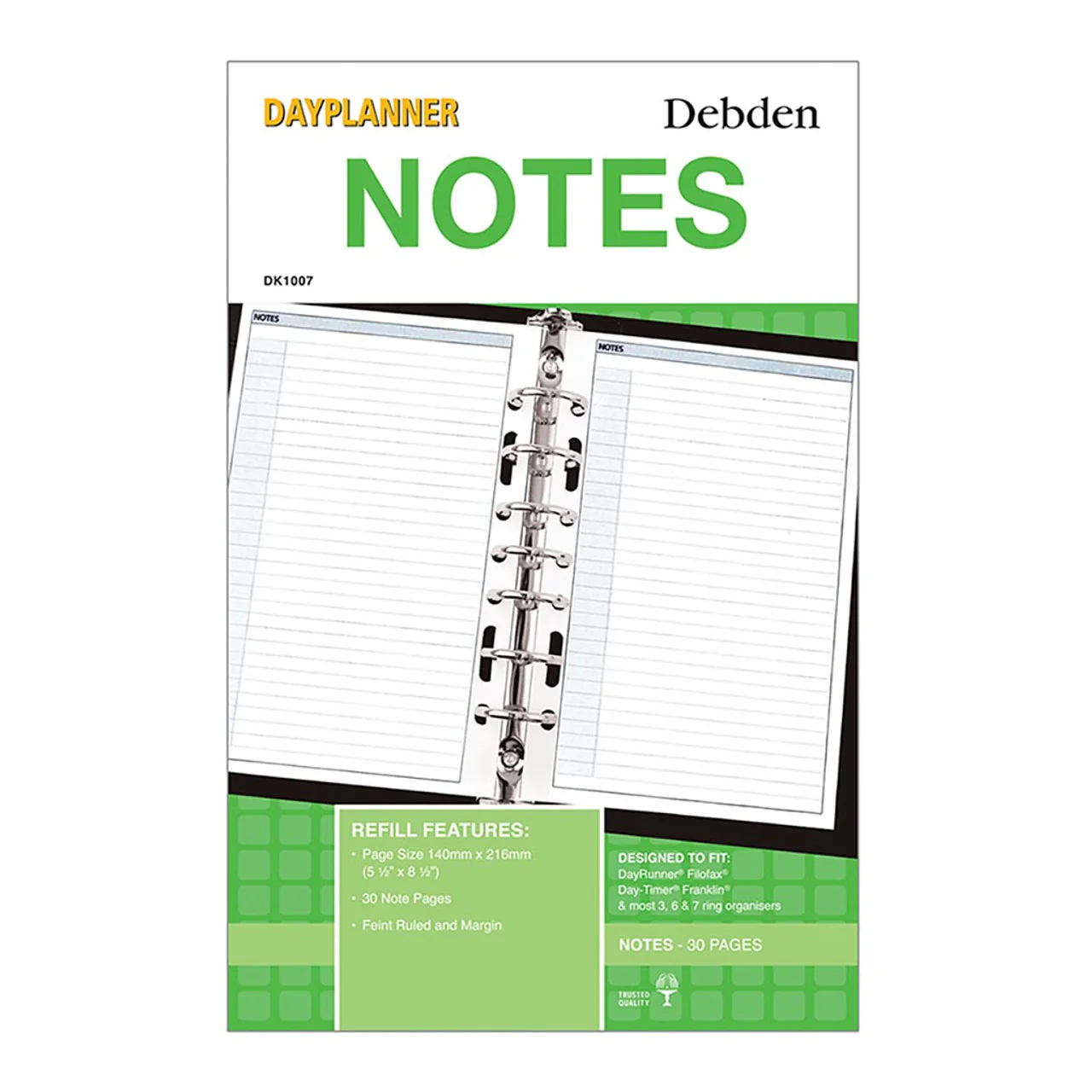 Debden Desk Dayplanner Refill Notes - Nail Gallerys