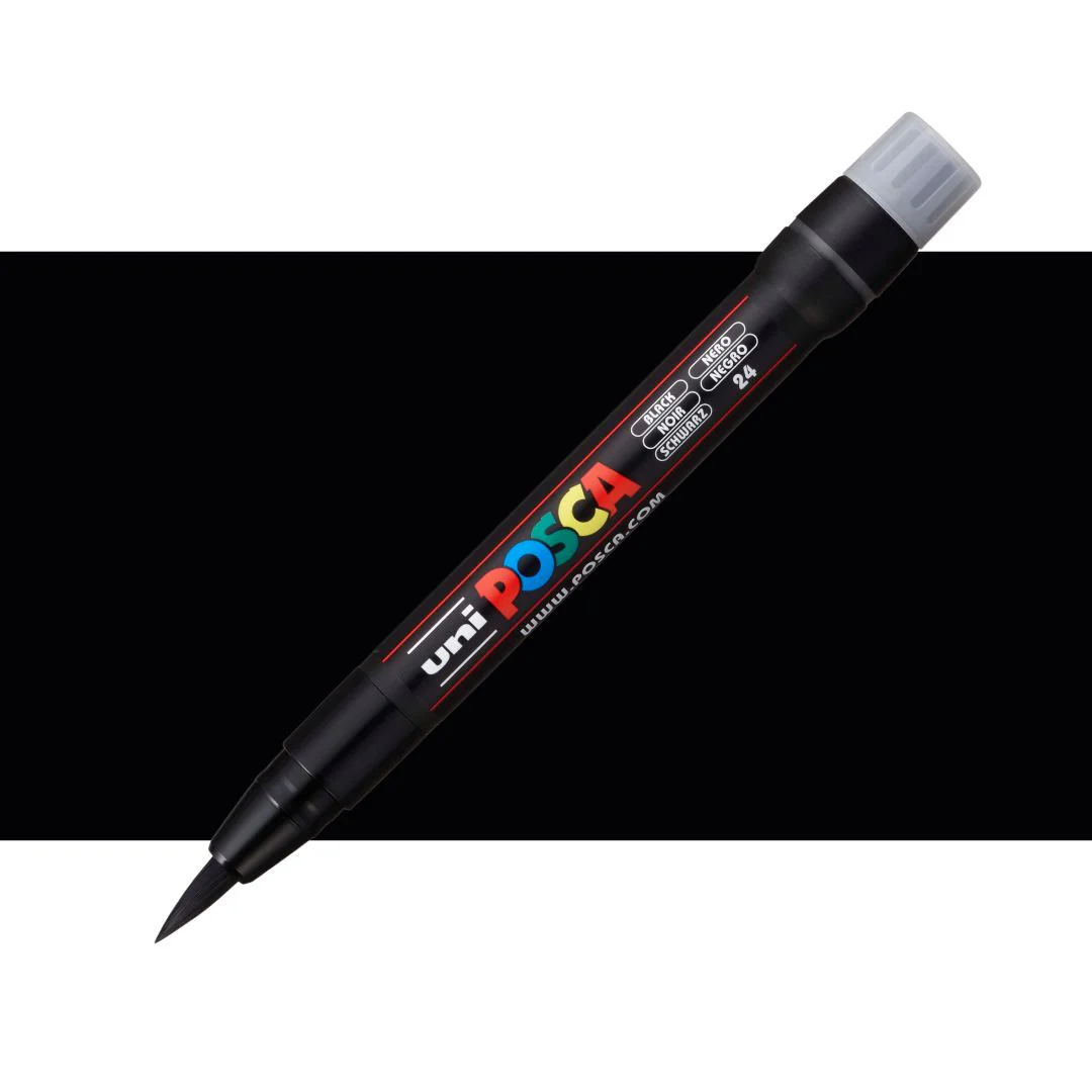Uni Posca PCF-350 0.1-10.0mm Brush Tip Markers - Nail Gallerys