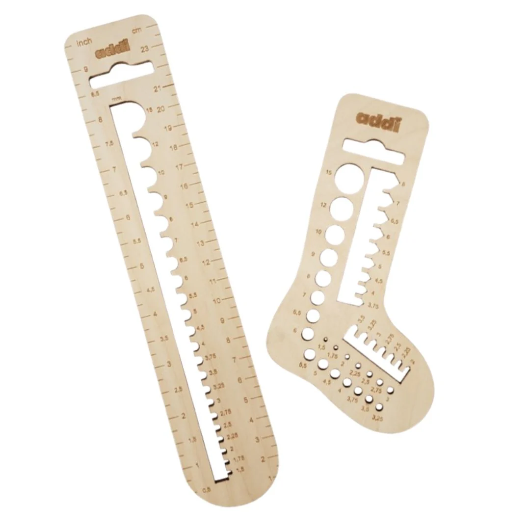 Addi Calibro Wooden Needle Gauge Set - Nail Gallerys
