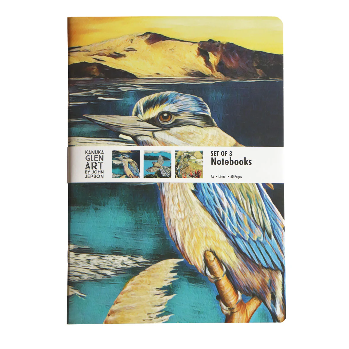 Kanuka Glen Art Notebook A5 Assorted - Pack Of 3 - Nail Gallerys