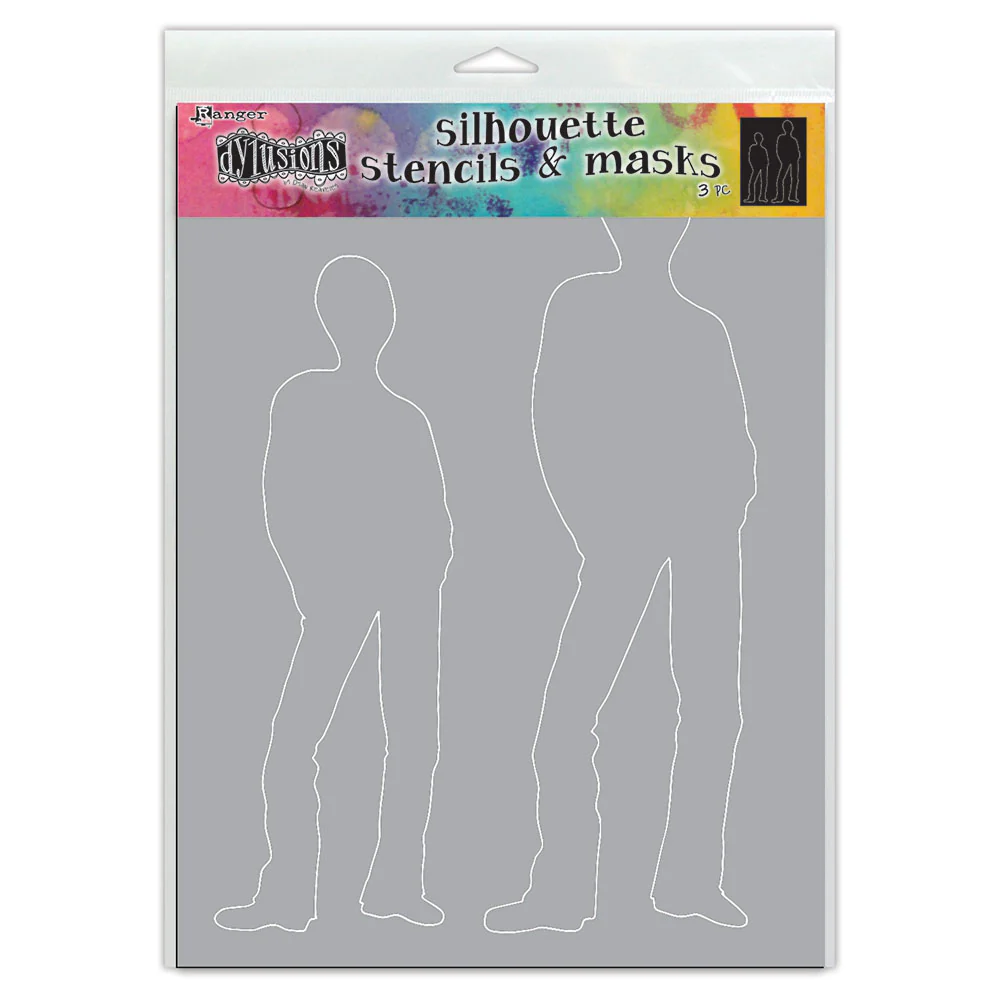 Ranger Dylusions Dyalog Silhouette Stencil Tom - Nail Gallerys