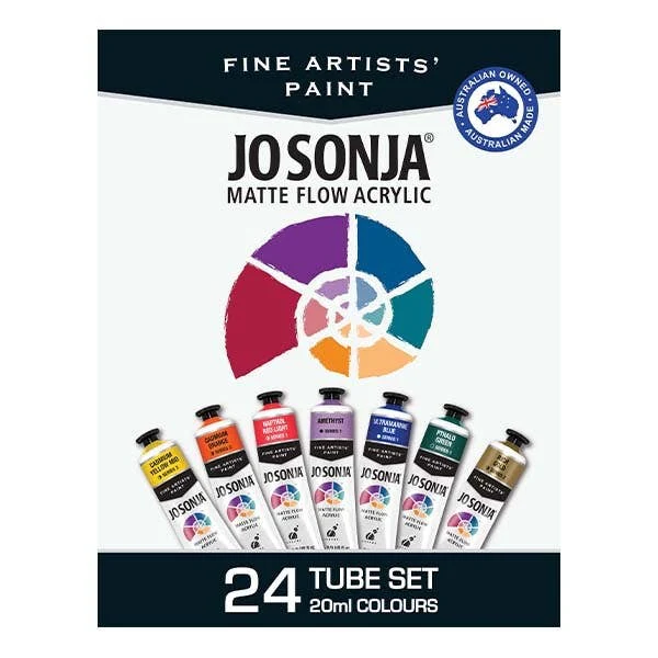 Jo Sonja Acrylic Paint 20ml Set Of 24 - Nail Gallerys