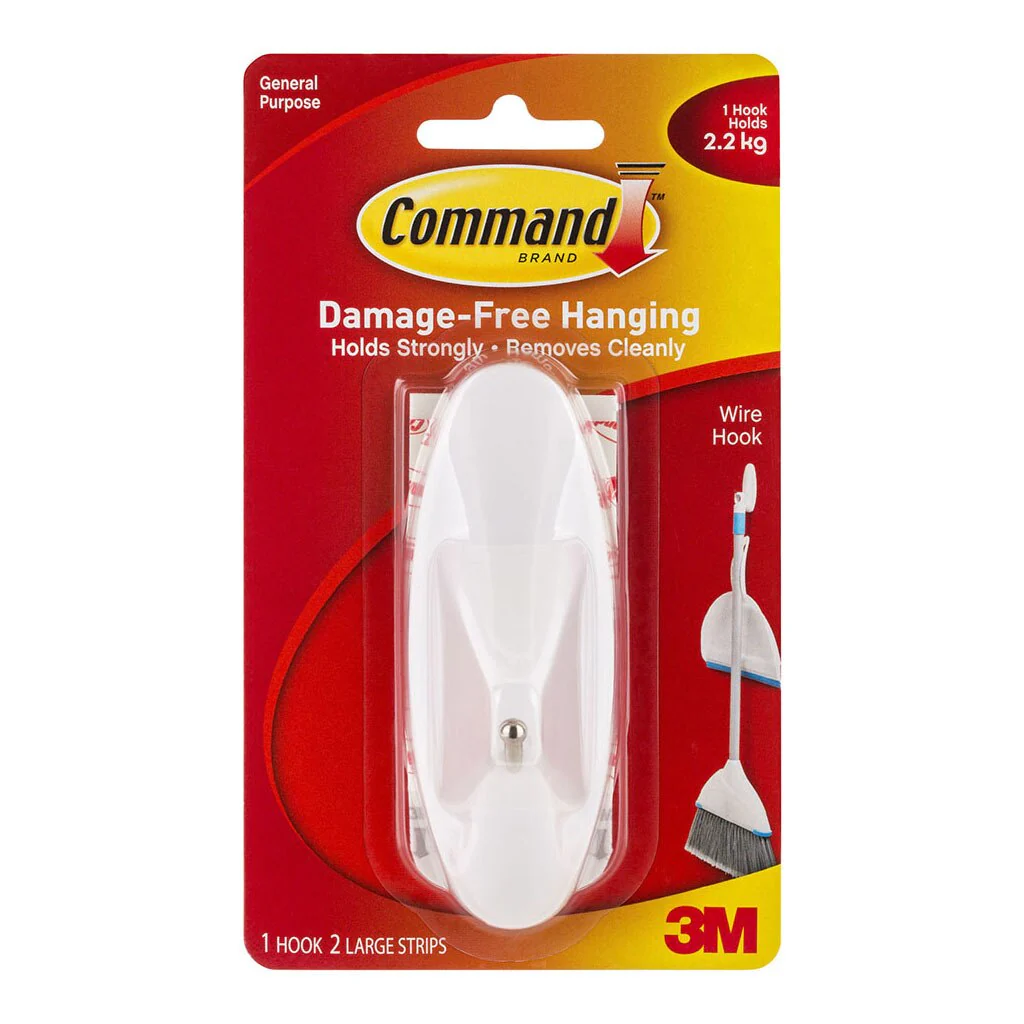 Command Hook 17069 Large White Wire - Nail Gallerys