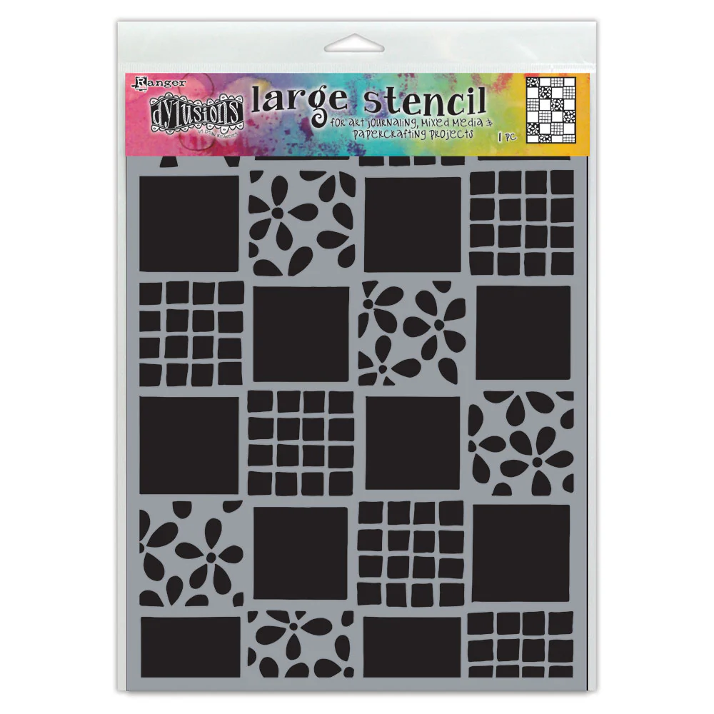 Ranger Dylusions Square Dance Stencils - Nail Gallerys