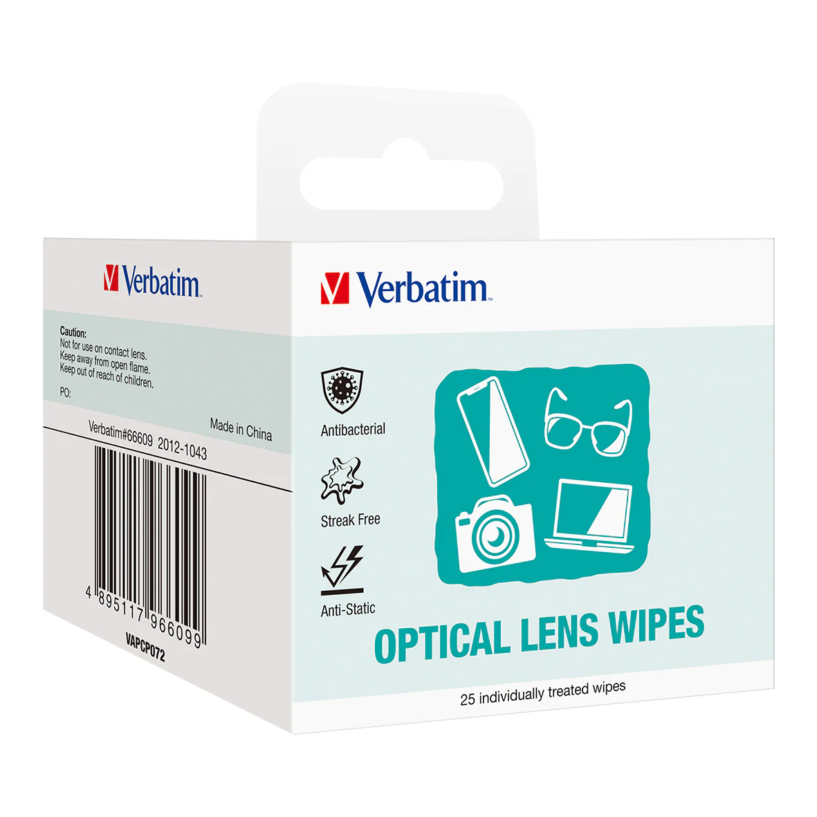 Verbatim Essentials Lens Cleaning Wipes 25 Pack - Nail Gallerys