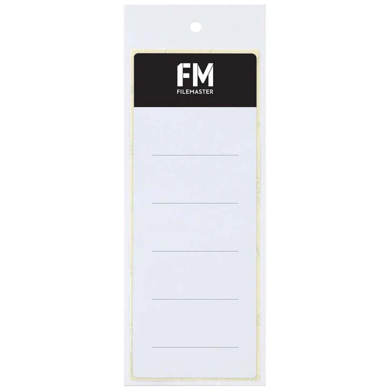 FM Label Lever Arch Spine Self Adhesive 10 Pack Size 65mmx174mm - Nail Gallerys