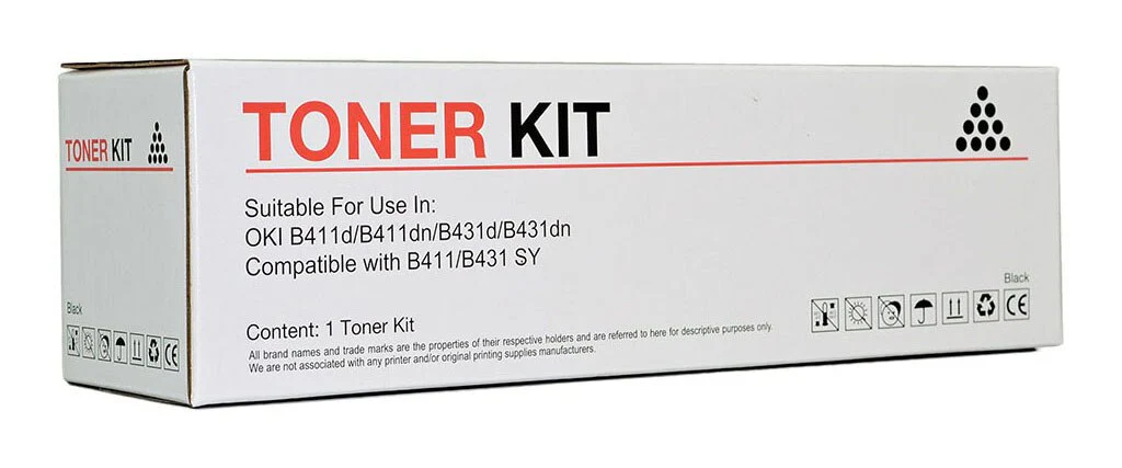 Icon Compatible Oki B411/b431 Black Toner Cartridge (44574703) - Nail Gallerys